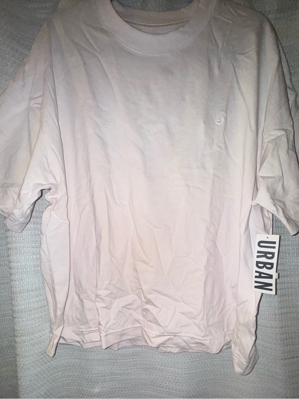 Urban Outfitters Pale Pink Short Sleeve Men's Tee